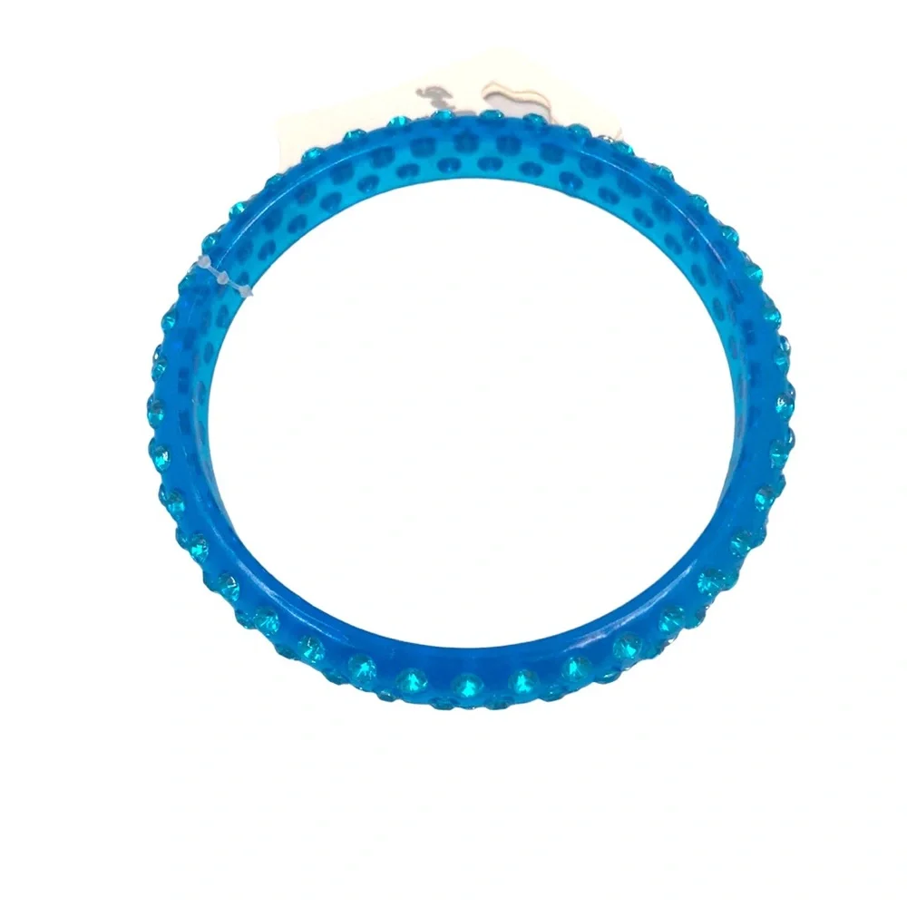 Various Colors Plastic Gem Stone Bangle Bracelets